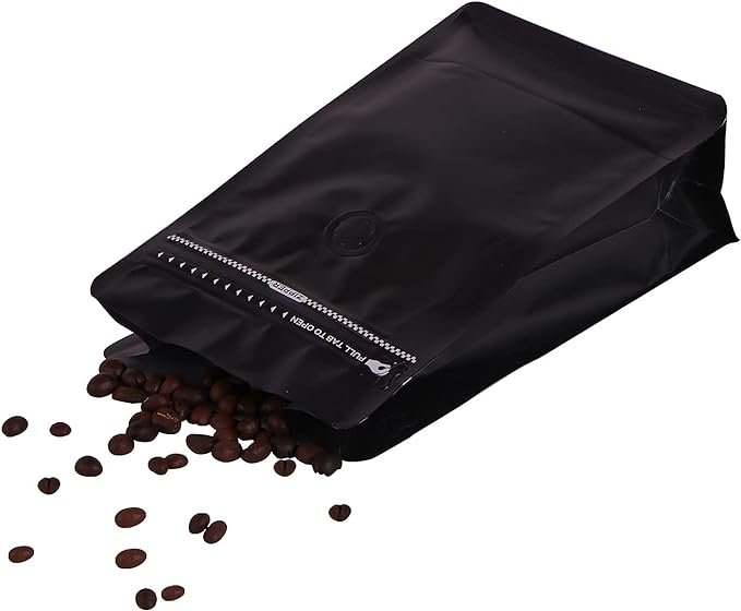 4 Black Foil Stand Up Coffee Bean Packaging Bags