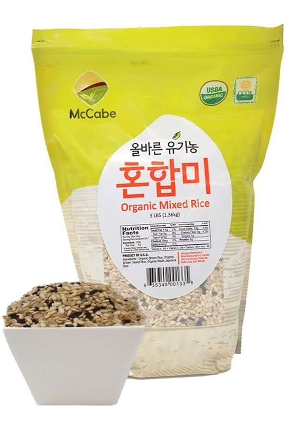 2 McCabe Organic Mixed Rice - Rice Mix | Rich with Fiber & Minerals | USDA and CCOF Certified | Product of USA | 3Lbs