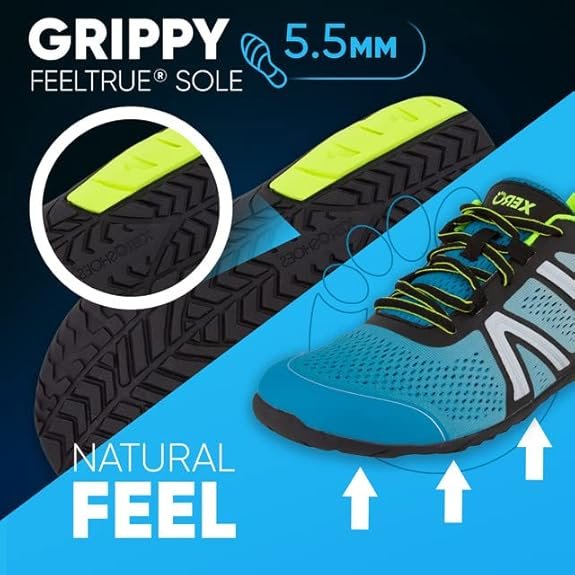 3 Xero Shoes Men's HFS Running Shoes - Zero Drop, Lightweight & Barefoot Feel