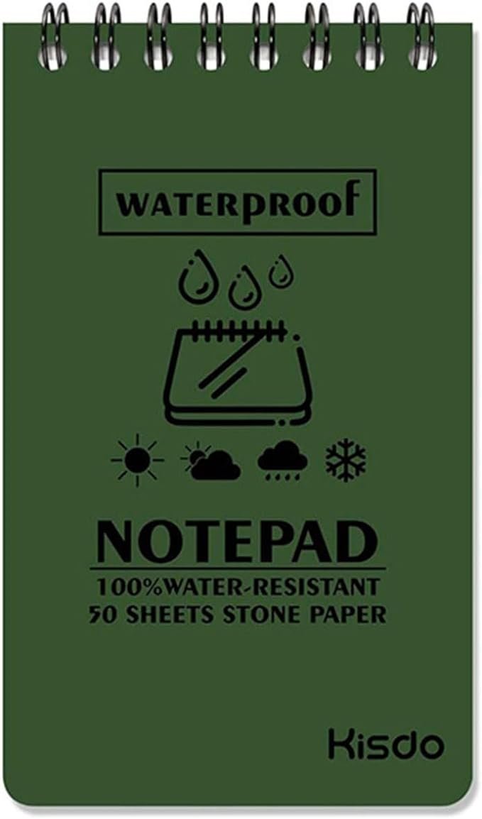 3 Stone Paper Waterproof Notebooks Notepad Pocket Notebook All-Weather Memos Blank Paper Notepad Notebooks