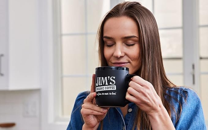 2 Jim’s Organic Coffee – Hazelnut, All Natural Flavored Blend – Light Roast, Ground Coffee, 12 oz Bag