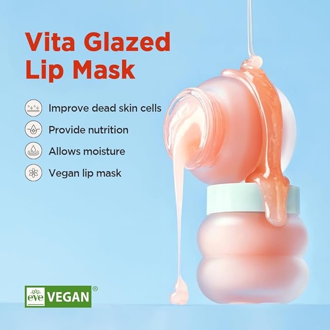 1 TOCOBO Vita Glazed Lip Mask 20ml / 109.5g, Super moisturizing night lip care, glazed and easy washable texture that melts into lips