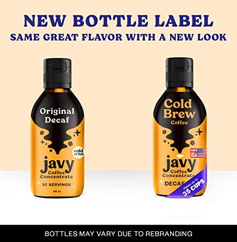 4 Javy Coffee 35X Cold Brew Concentrate+: Ideal for Quick Iced Coffee, Cold Brewed Coffee, and Hot Brewed Coffee.