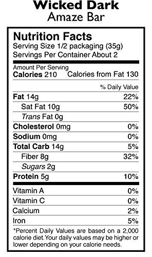 2 Taza Chocolate Organic Amaze Bar 95% Stone Ground, Wicked Dark with Ginger, 2.5 Ounce (10 count), Vegan