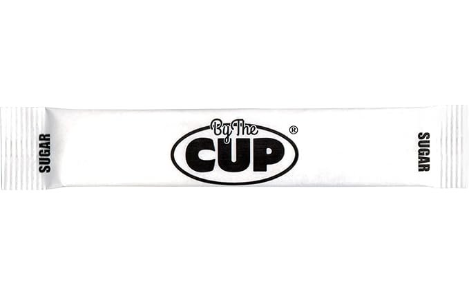 2 Liquid Coffee Mate Variety Pack - .375oz (4 Flavors) - 100 Count with Original, French Vanilla, Hazelnut, Italian Sweet Crème & By The Cup Sugar Packets