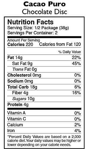 2 Taza Chocolate Organic Mexicano Disc 70% Dark Chocolate, Cacao Puro, 2.7 Ounce (12 Count), Vegan