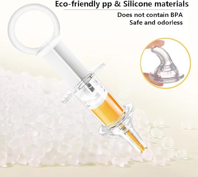 1 YIBIKEHO Pet Liquid Feeding Kit Pet Feeding Syringe Soft Tip, Cat Dog Syringe Bottles for Pet Feeding,Pet Medical Feeding Dispenser Tool (White)