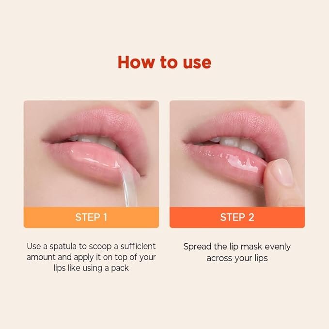 4 TOCOBO Vita Glazed Lip Mask 20ml / 109.5g, Super moisturizing night lip care, glazed and easy washable texture that melts into lips
