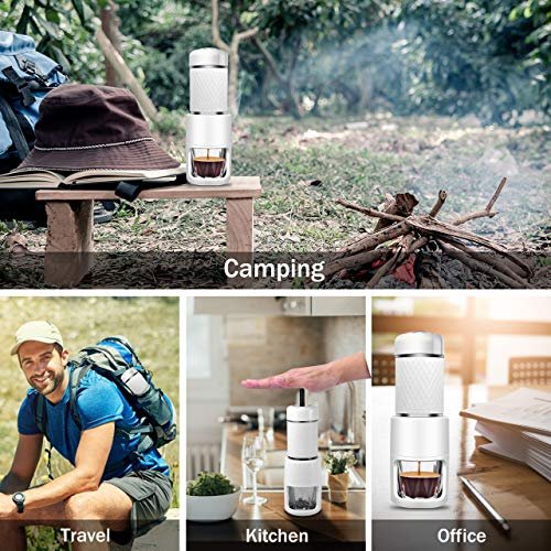6 STARESSO Compact Espresso Maker - Hand-Powered Espresso with Luxurious and Velvety Crema