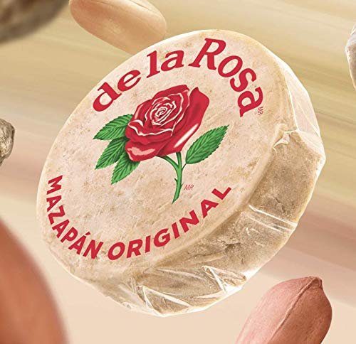 6 De la Rosa Mazapan, Marzipan De la Rosa, Mexican Original Peanut Candy, Regular Pack of 30