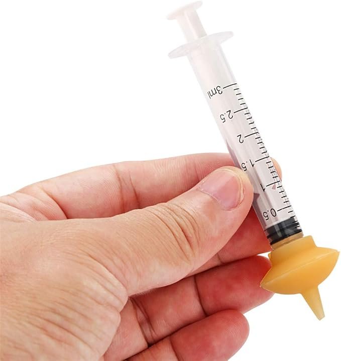 1 Xuanda Mini Pet Feeding Bottle and Syringes with Nipples for Small Cat Dog Animals (Model 4)