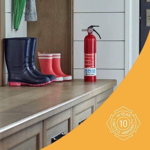 4 Rechargeable Standard Fire Extinguisher - UL Rated 1-A:10-B:C for Home Use.