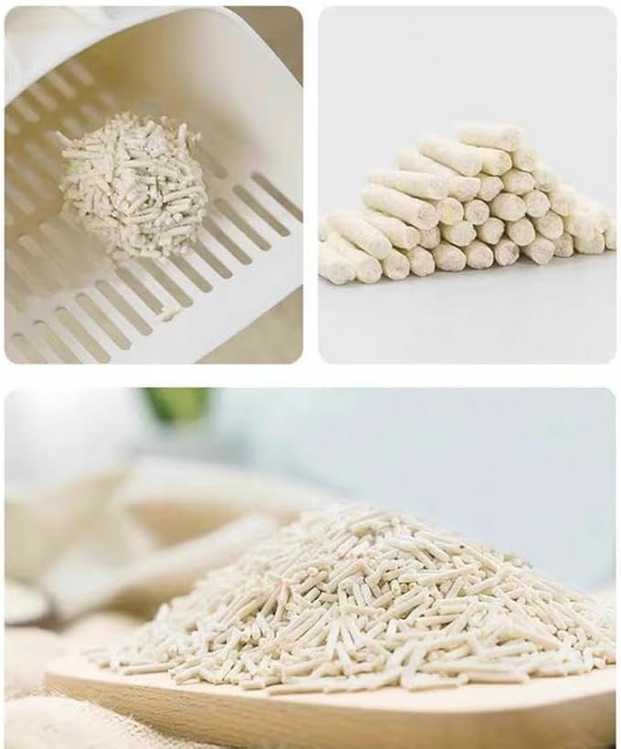 3 Tofu Cat Litter 11.2LB(5.6lb×2bag) Clumping, 100% Food Grade Raw Materials, Clumping,Flushable,Ultra Absorbent and Fast Drying,Solubility in Water,Really Dust-Free,Less Scattering