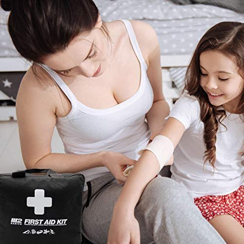 3 Premium Home Emergency First Aid Kit - M2 BASICS, 300 Pieces Including 40 Unique Items