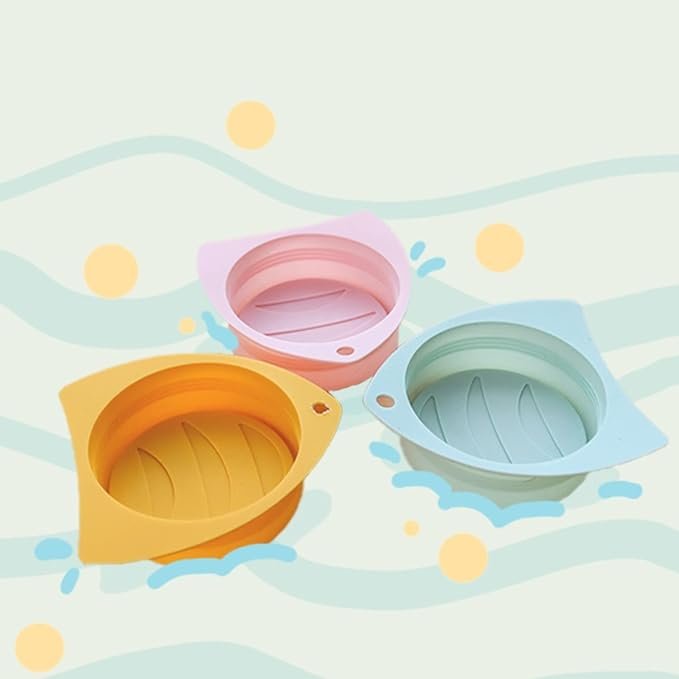 4 PIPIPET 3 Pack Pet Food Can Cover Silicone Can Lids for Dog and Cat Food, Full Coverage Seal keep Fresh, Silicone Stretch Lids Cover Dishwasher Safe, Medium and Large Size Cans