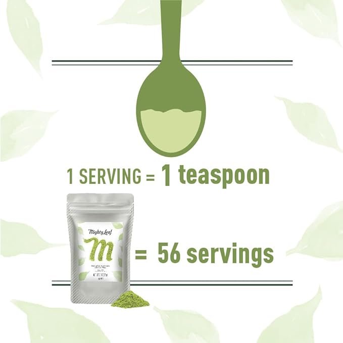 3 Mighty Leaf Tea, Organic Matcha Green Tea Powder - 3 Ounce Bag, 100% Japanese Matcha, Unsweetened