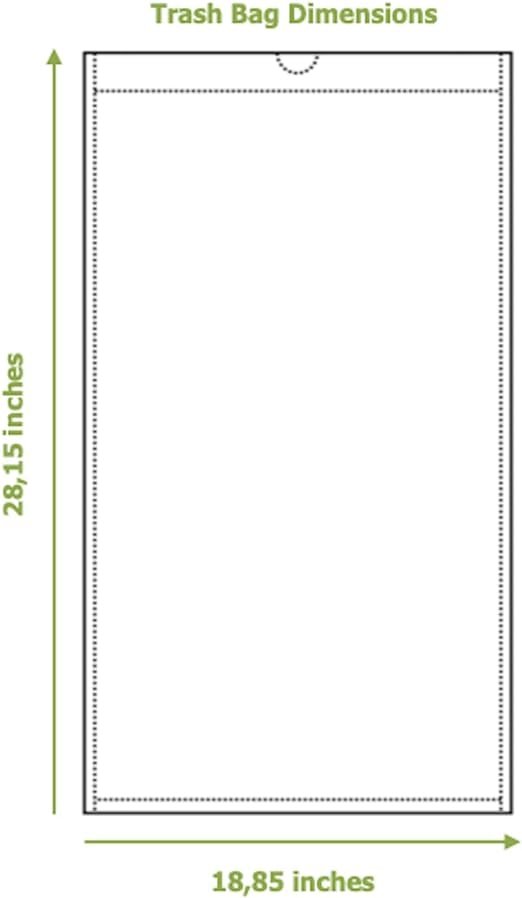 2 Greenland Eco-friendly 60 Waste Bags Designed for Simplehuman (Code H, 60 Bags, 8-9 Gallons)