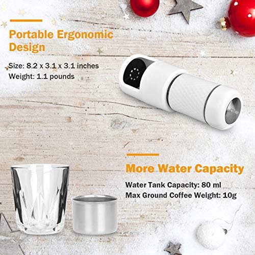 3 STARESSO Compact Espresso Maker - Hand-Powered Espresso with Luxurious and Velvety Crema