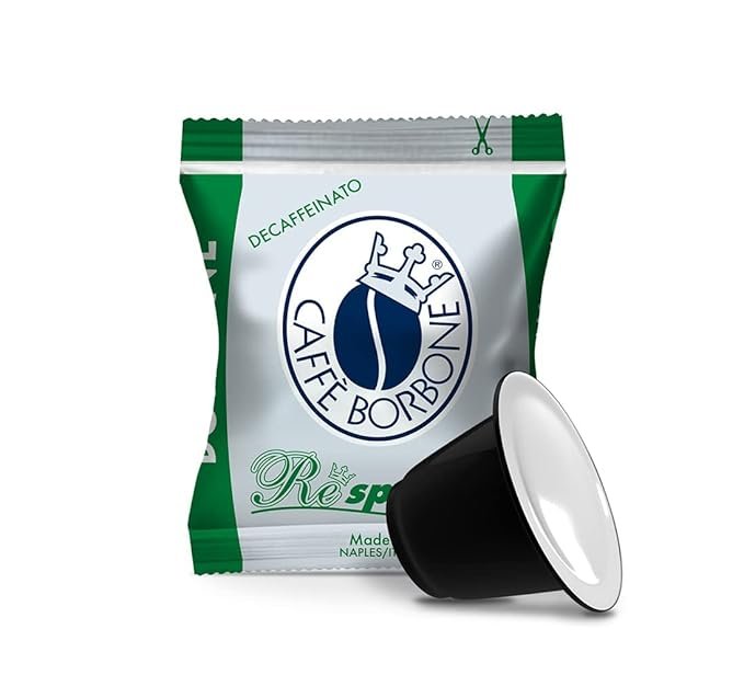 1 Decaf Napoli Green Coffee Capsules, 50 Count - Enjoy the Genuine Flavour and Creaminess of Nespresso, Made for Nespresso Machines