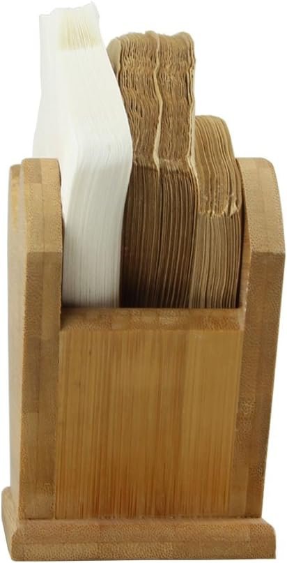 3 Bamboo Coffee Filter Organizer, Sustainable Holder for Square Cone-shaped and Flat-bottomed Pour Over Paper Filters