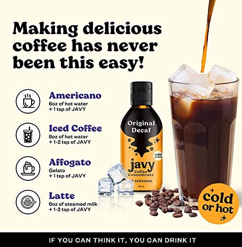 1 Javy Coffee 35X Cold Brew Concentrate+: Ideal for Quick Iced Coffee, Cold Brewed Coffee, and Hot Brewed Coffee.