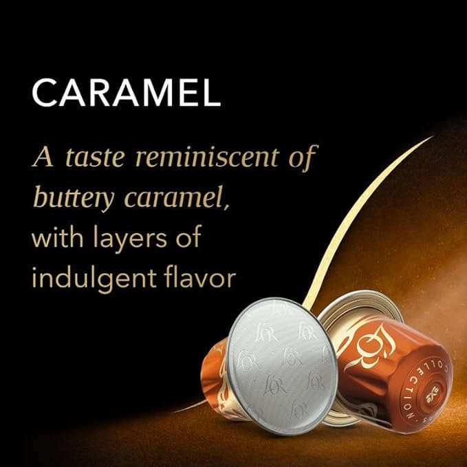 2 L'OR Espresso Capsules, 30-Pack Mix of Vanilla, Chocolate, and Caramel, Single-Serve Aluminum Coffee Capsules Compatible with the L'OR BARISTA System & Nespresso Original Machines