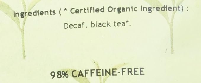 1 Davidson's Organics, Decaffeinated Black, Loose Leaf Tea, 16-Ounce Bag