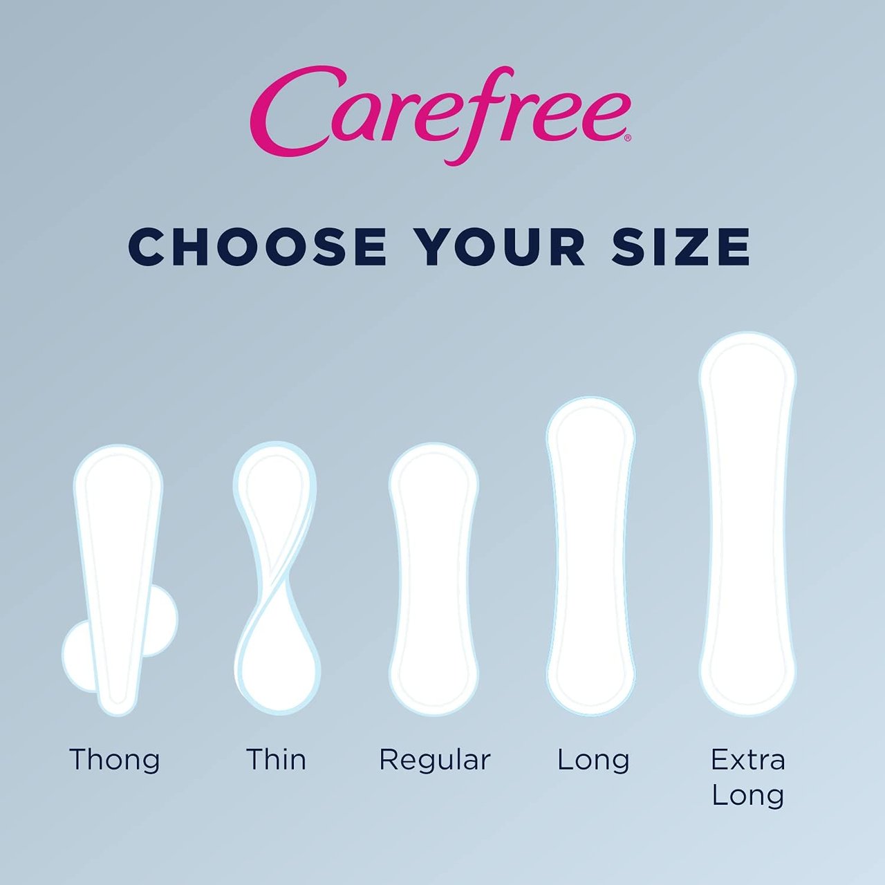 2 Carefree Acti-Fresh Panty Liners, Soft and Flexible Feminine Care Protection, Regular, 120 Count