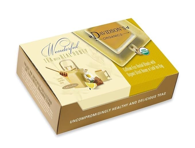 1 Davidson's Organics, Bing Cherry with Almond, 100-count Individually Wrapped Tea Bags