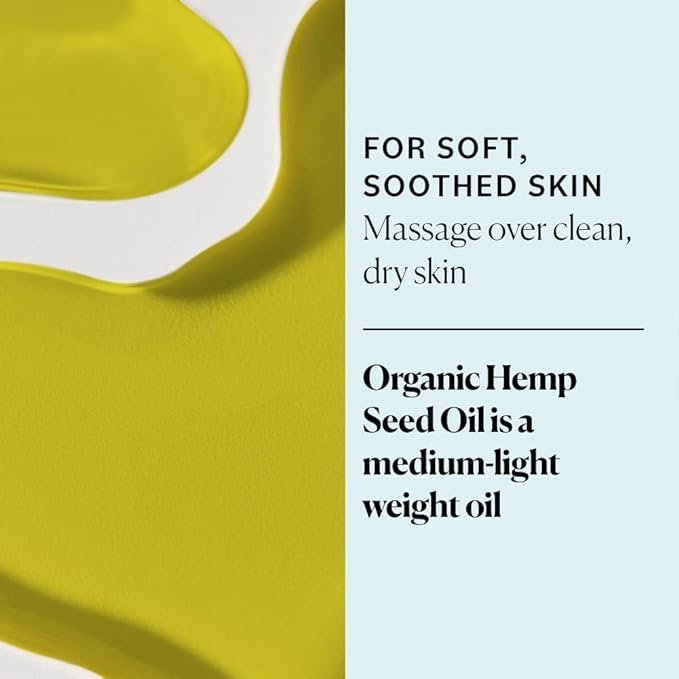 5 Sky Organics Organic Hemp Seed Oil for Face, 100% Pure & Cold-Pressed USDA Certified Organic to Nourish, Soothe & Strengthen, 8 fl. Oz.