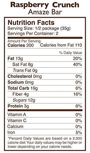 2 Taza Chocolate Organic Amaze Bar 70% Stone Ground, Raspberry Crunch, 2.5 Ounce (10 Count), Vegan