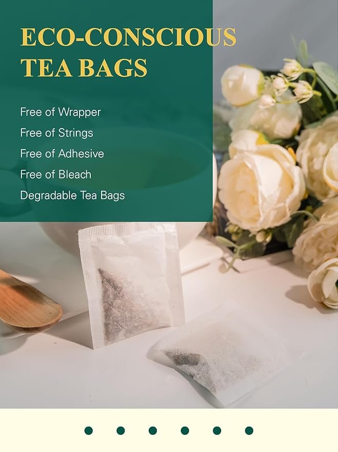 4 GLDNT Organic Dandelion Root Tea Bags, Premium Organic Raw Dandelion Root Tea, Smooth Taste, Caffeine Free, 100 Count