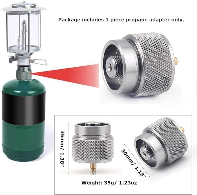 3 Adapter for Camping Stove - Propane Convertor with EN417 Valve Connection