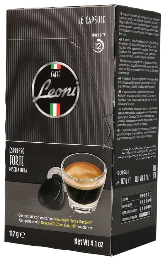 1 Leoni Forte Coffee Pods (16 count), Dolce Gusto Compatible