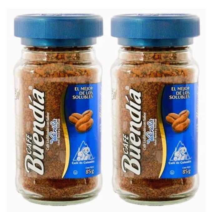 1 Buendia Vanilla Colombian Instant Coffee (2-pack) (2.9 oz each) - Instantaneo Vainilla Cafe Colombiano