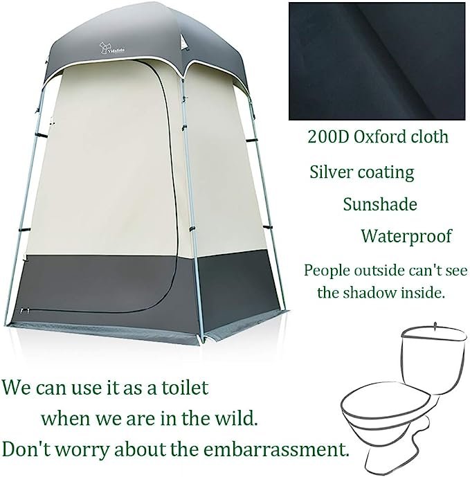 2 Outdoor Shower Tent Changing Room Privacy Portable Camping Shelters