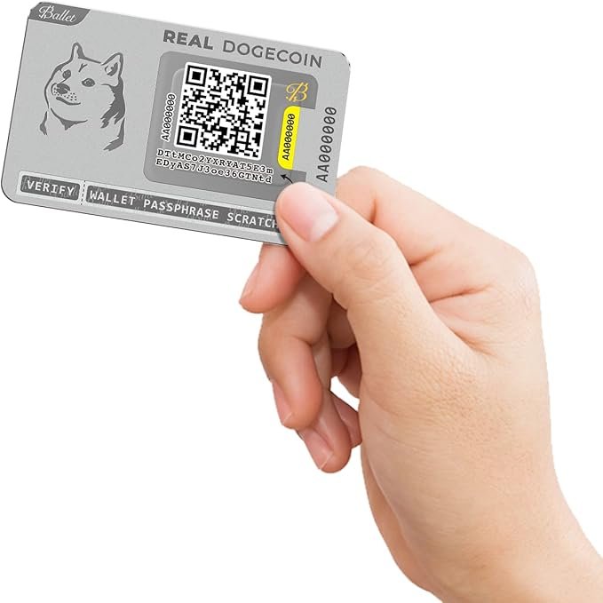 2 Ballet Real Dogecoin - Crypto Wallet and Cold Storage Solution for Securing Digital Currencies (Single)