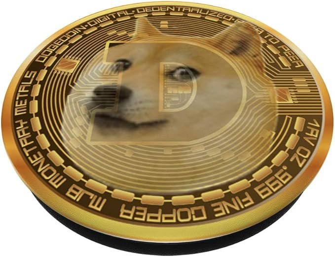 1 Dogecoin, the People's Coin PopSockets PopGrip: Swappable Grip for Phones & Tablets