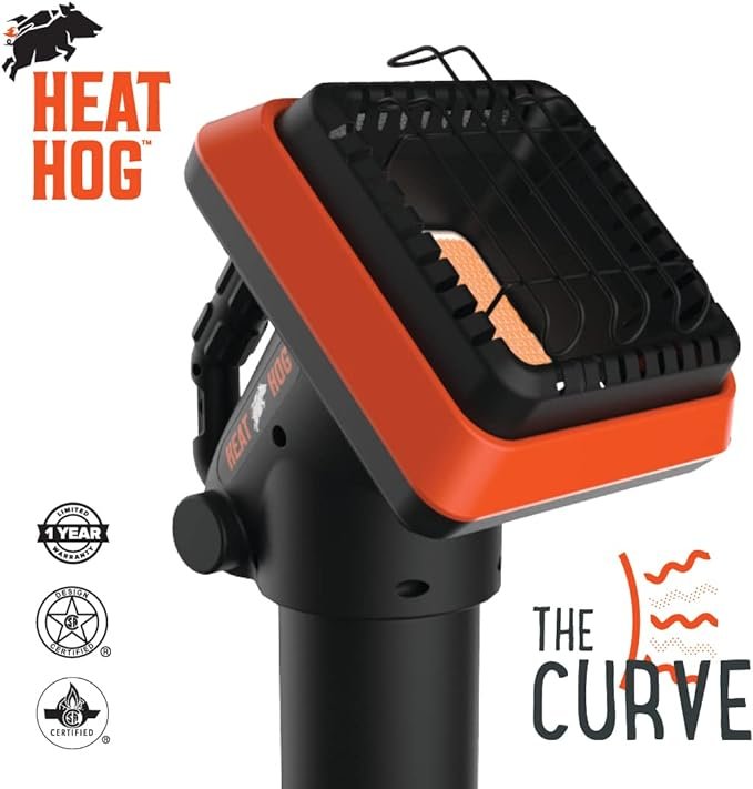 2 Indoor/Outdoor Portable Propane Heater - Orange