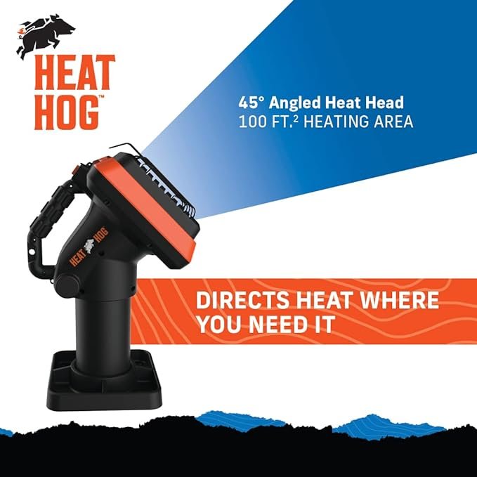 1 Indoor/Outdoor Portable Propane Heater - Orange