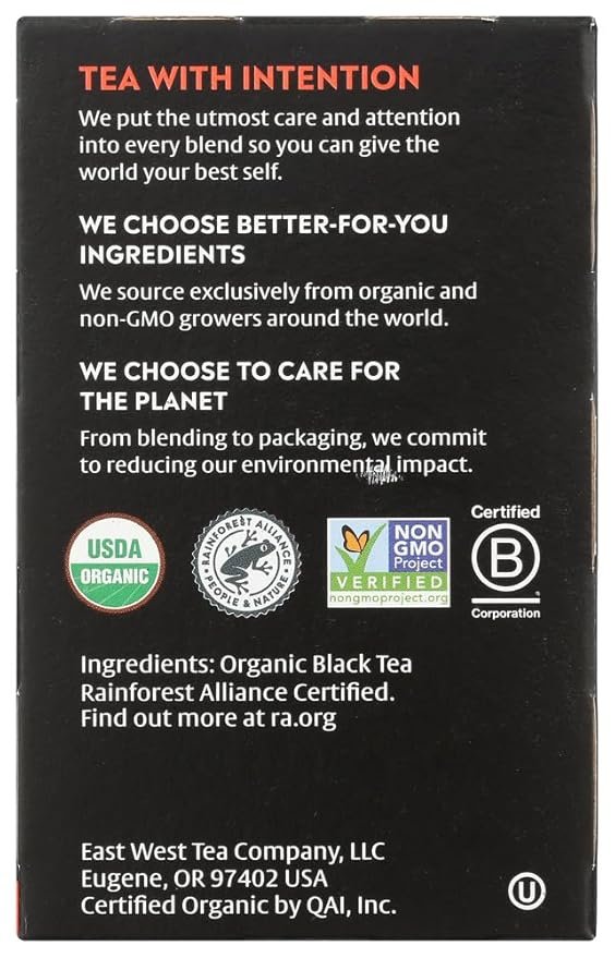 3 Choice Organics - Organic English Breakfast Tea (1 Pack) - Fair Trade - Compostable - Contains Caffeine - 16 Organic Black Tea Bags