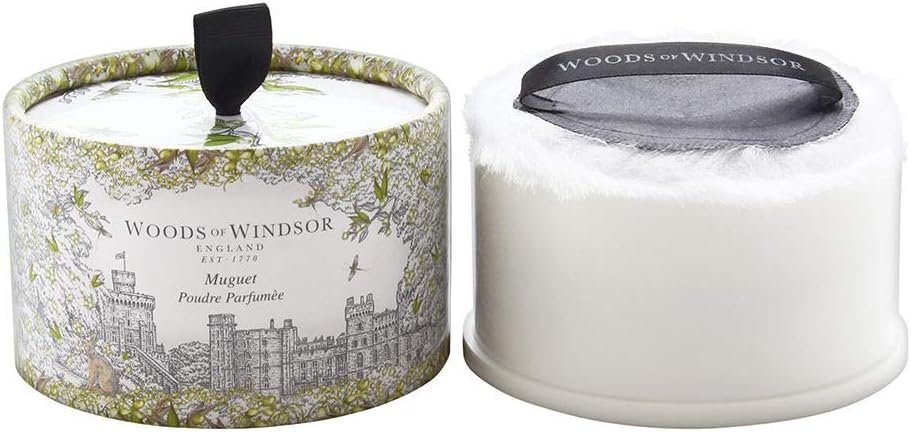 2 Woods Of Windsor Lily Of The Valley. Body Dusting Powder With Puff 3.5 Oz for Women By Woods Of Windsor, 0.38 pounds