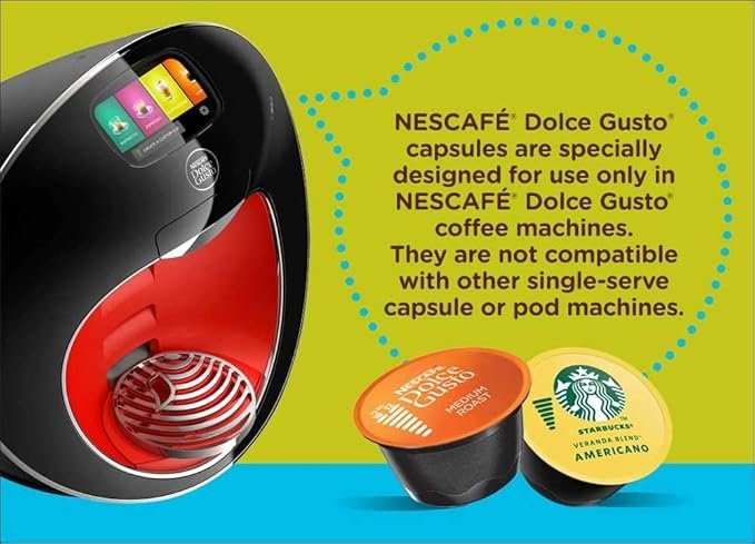 1 Nescafe Dolce Gusto Coffee Pods - Caramel Macchiato Flavor, 12 capsules, Pack of 3 (Packaging May Vary)