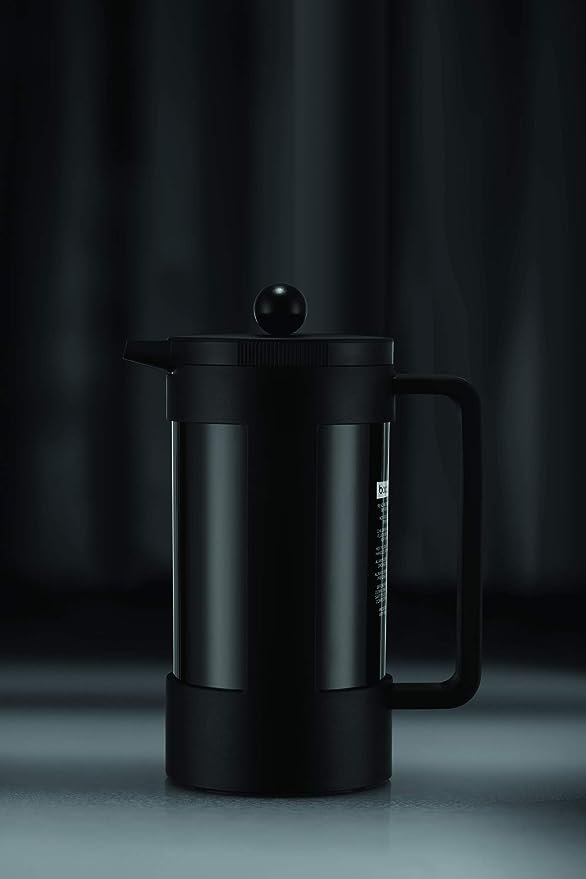 2 Bodum Bean Sustainable French Press Coffee Maker, 34 Ounce, Black