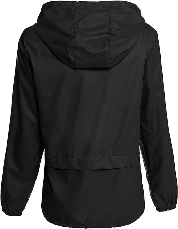 2 Zando Lightweight Rain Jacket Women Raincoat for Women Packable Rain Coat Windbreaker Rain Jackets Waterproof with Hood