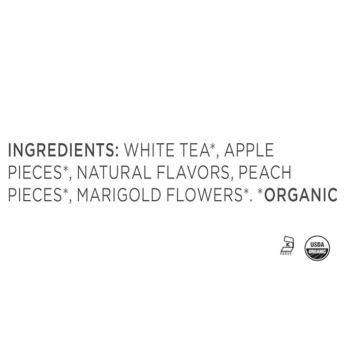 1 Tea Forte Peach Blossom Organic White Tea, Makes 35-50 Cups, 3.53 Ounce Loose Leaf Tea Canister