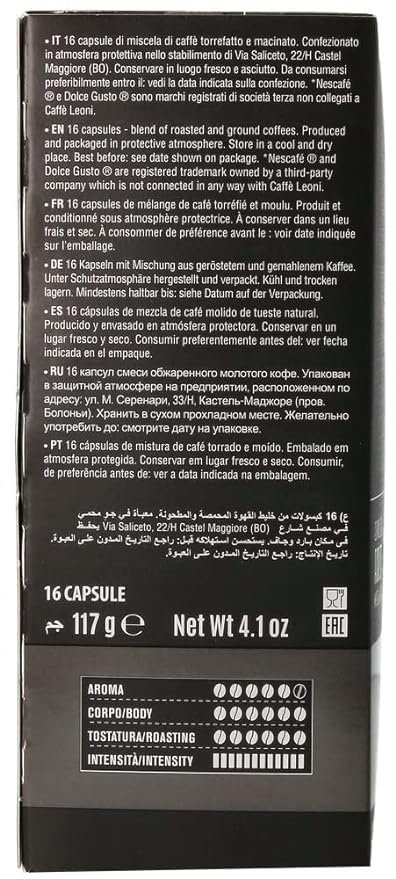 2 Leoni Forte Coffee Pods (16 count), Dolce Gusto Compatible