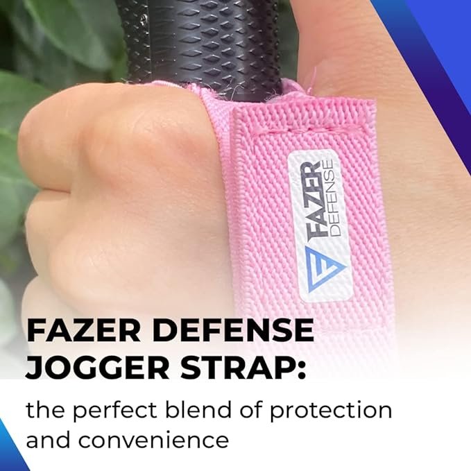 4 FAZER DEFENSE Pink Jogger Strap and Ultimate Pepper Spray