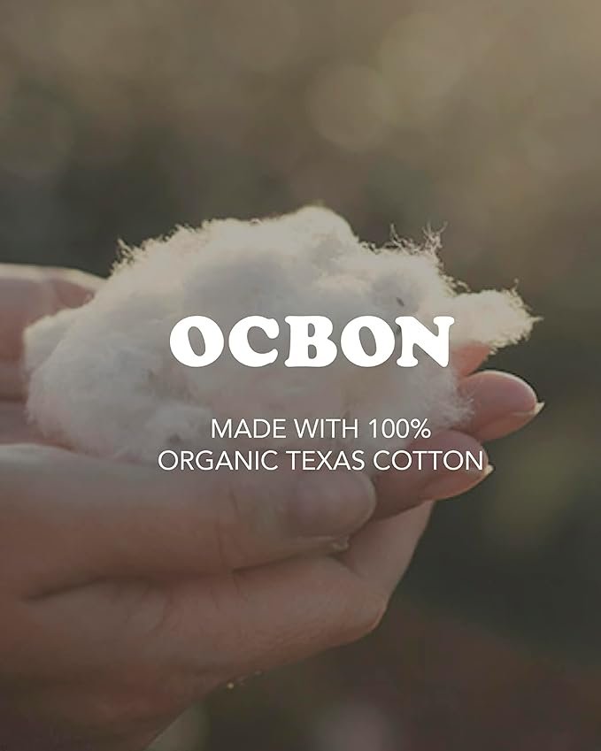 6 Ultra Thin Sanitary Pads Large - 100% Organic Texan Cotton Cover with Wings (28cm, 56 Counts)