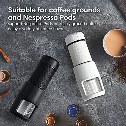 6 STARESSO Coffee Brewer - Portable Espresso Maker for a Creamy and Flavorful Cup